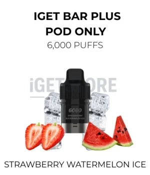 IGET Bar Plus Pods 6000 Puffs – Strawberry Watermelon Ice