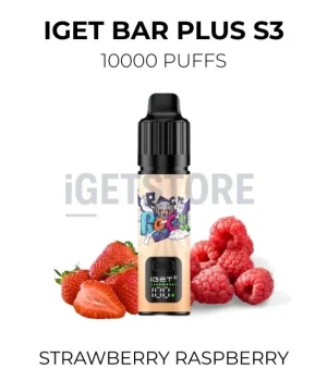 IGET Bar Plus S3 10000 Puffs – Strawberry Raspberry