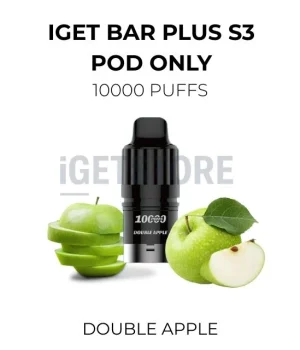 IGET Bar Plus S3 Pod Only 10000 Puffs – Double Apple