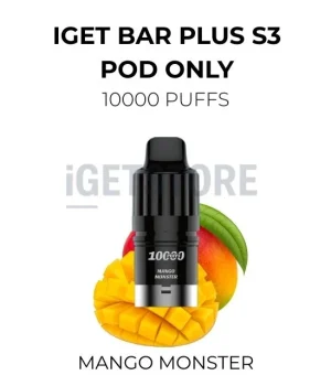 IGET Bar Plus S3 Pod Only 10000 Puffs – Mango Monster