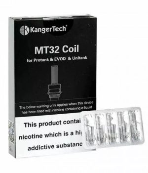 Kanger Single Replacement Coil MT32 SOCC Organic Cotton Coil 5pcs-1.8ohm