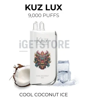 KUZ LUX 9000 Puffs – Cool Coconut Ice