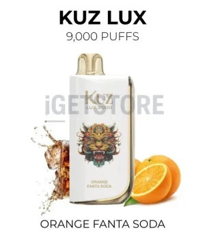 KUZ LUX 9000 Puffs – Orange Fanta Soda