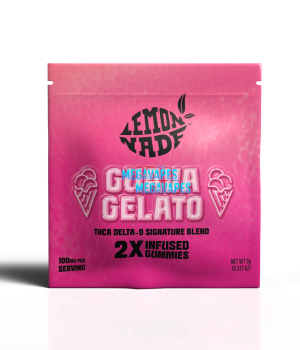 LemonNade – THCA Delta 9 Blend Gummies 2ct Bag – Guava Gelato