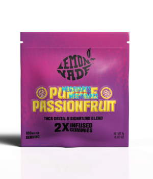 LemonNade – THCA Delta 9 Blend Gummies – Purple Passionfruit