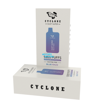 Nicotine Free Gust Super BlueRazz Ice Rechargeable Disposable Vape