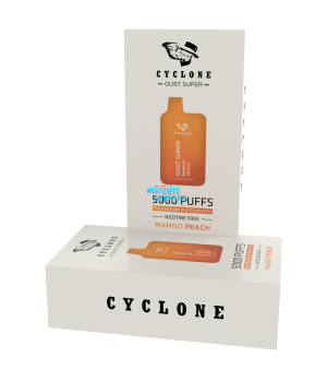 Nicotine Free Gust Super Mango Peach Rechargeable Disposable