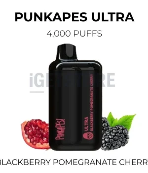 Punkapes Ultra 4000 Puffs – Blackberry Pomegranate Cherry