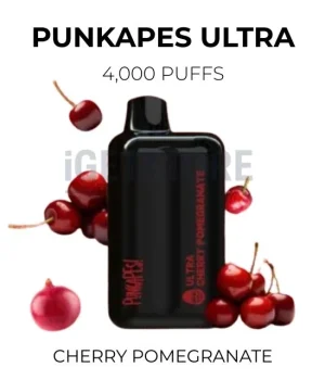 Punkapes Ultra 4000 Puffs – Cherry Pomegranate