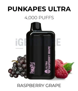Punkapes Ultra 4000 Puffs – Raspberry Grape