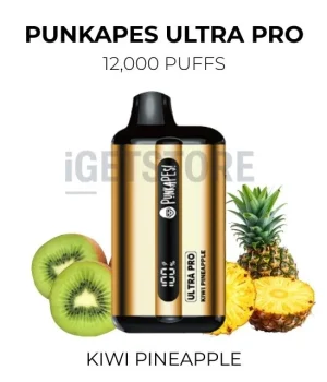 Punkapes Ultra Pro 12000 Puffs – Kiwi Pineapple