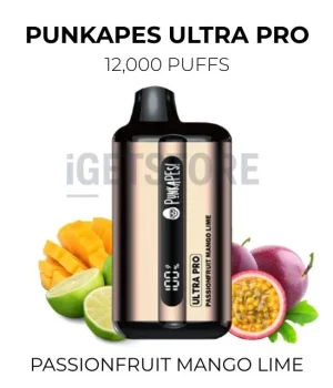 Punkapes Ultra Pro 12000 Puffs – Passionfruit Mango Lime