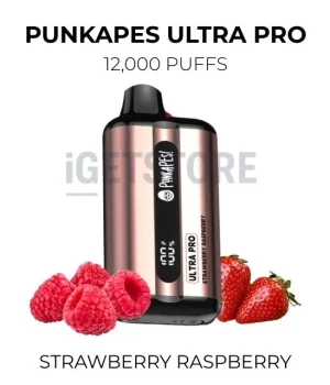 Punkapes Ultra Pro 12000 Puffs – Strawberry Raspberry